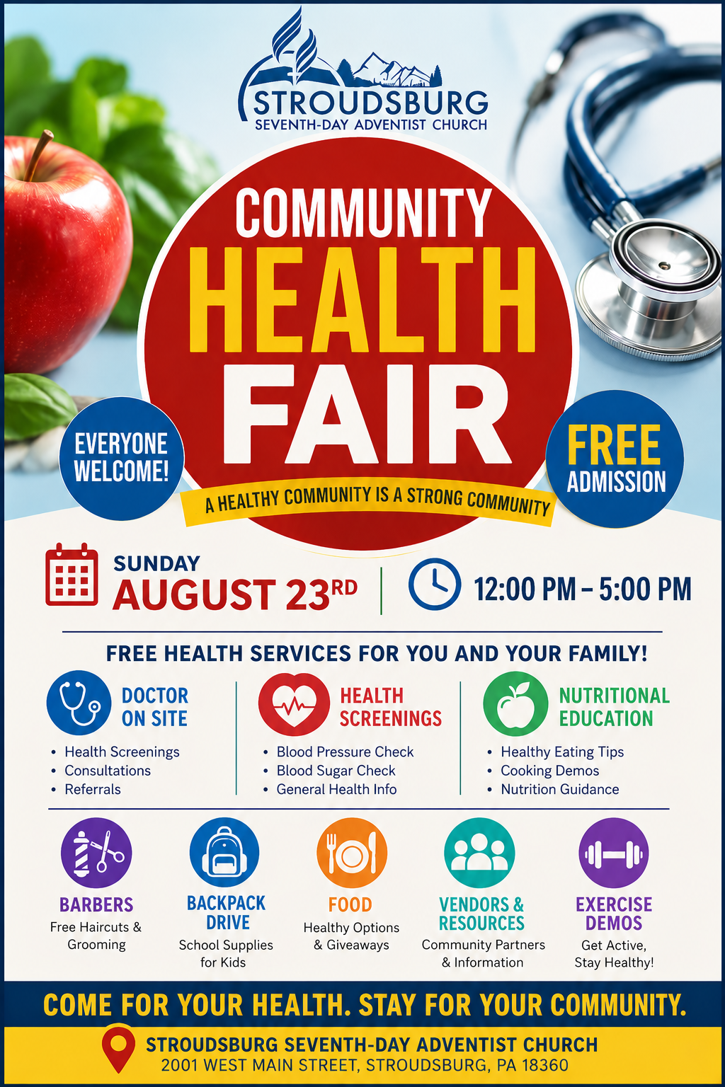 Community Health Fair Flyer