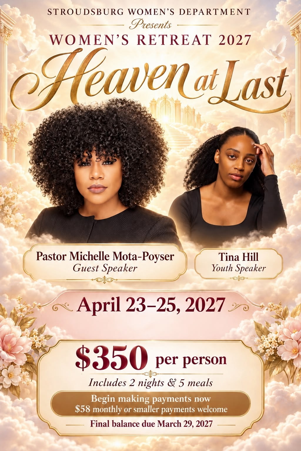 Women's Ministry Retreat 2027 - Heaven at Last